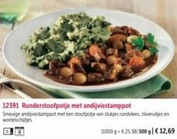 Runderstoalpotje met andijviestamppot