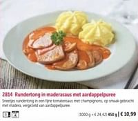 Rundertong in maderasaus met aatdappelpuree-Huismerk - Bofrost