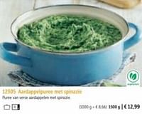 Promoties Aardappelpuree met spinazie - Huismerk - Bofrost - Geldig van 02/09/2024 tot 02/03/2025 bij Bofrost