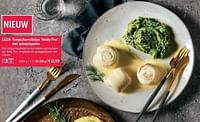 Tongscharrolletjes noilly part met spinaziepuree-Huismerk - Bofrost