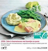 Zalm in bearnaisesaus met boontjes en puree-Huismerk - Bofrost