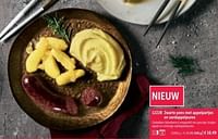 Zwarte pens met appelpartjes en aardappelpuree-Huismerk - Bofrost