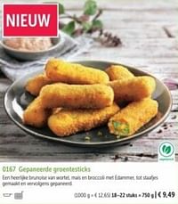 Gepaneerde groentesticks-Huismerk - Bofrost