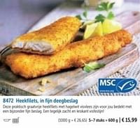 Heekfilets in fijn deegbeslag-Huismerk - Bofrost