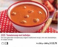 Tomatensoep met balletjes-Huismerk - Bofrost