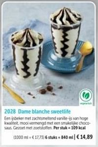 Dame blanche sweetlife-Huismerk - Bofrost