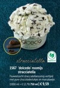 Dolcedo roomijs stracciatella-Huismerk - Bofrost