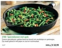 Sperziebonen met spek-Huismerk - Bofrost