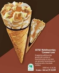 Wafelhoorntjes caramel-love-Huismerk - Bofrost