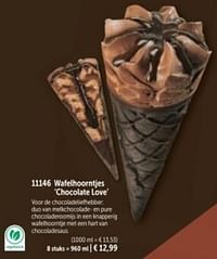 Wafelhoorntjes chocolate love-Huismerk - Bofrost