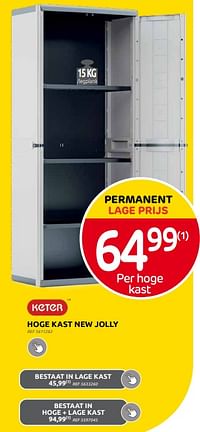 Hoge kast new jolly-Keter