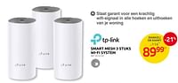 Promoties Tp-link smart mesh 3 stuks wi-fi system - TP-LINK - Geldig van 04/09/2024 tot 23/09/2024 bij Brico