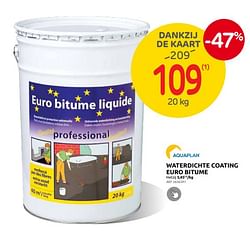 Waterdichte coating euro bitume