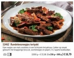 Rundvleesreepjes teriyaki