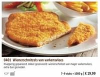 Wienerschnitzels van varkensvlees-Huismerk - Bofrost