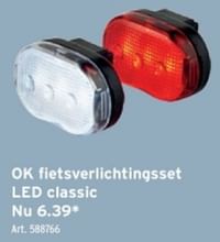 Ok fietsverlichtingsset led classic-Ok