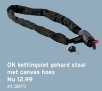 Ok kettingslot gehard staal met canvas hoes-Ok