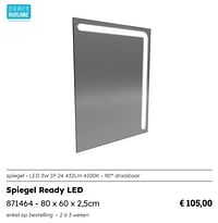 Spiegel ready led-Aurlane