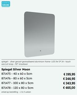 Spiegel silver moon