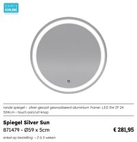 Spiegel silver sun-Aurlane