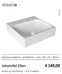 Wastafel ellen-Allibert