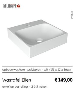 Wastafel ellen