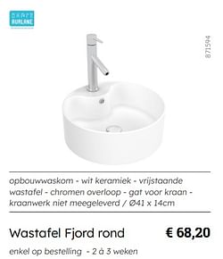 Wastafel fjord rond