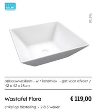 Wastafel flora-Aurlane