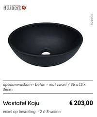 Wastafel kaju-Allibert