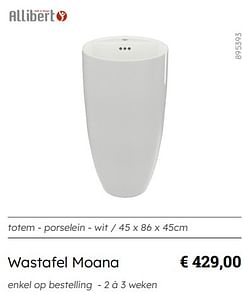 Wastafel moana