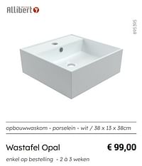 Wastafel opal-Allibert