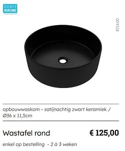 Wastafel rond