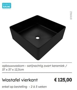 Wastafel vierkant