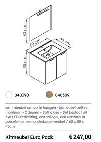 Kitmeubel euro pack-Huismerk - Multi Bazar