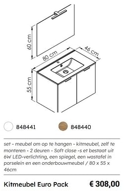 Kitmeubel euro pack