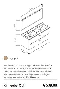 Kitmeubel opti-Huismerk - Multi Bazar