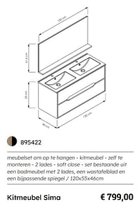 Kitmeubel sima-Huismerk - Multi Bazar