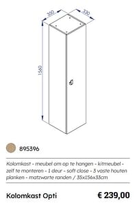 Kolomkast opti-Huismerk - Multi Bazar