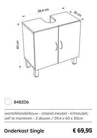 Onderkast single-Huismerk - Multi Bazar