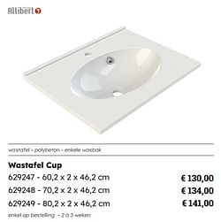 Wastafel cup