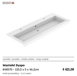 Wastafel dyspo