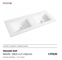 Wastafel soft-Allibert