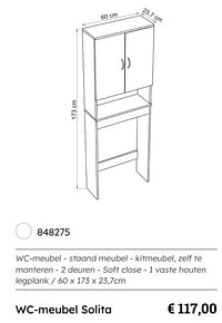 Wc-meubel solita-Huismerk - Multi Bazar