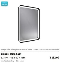 Spiegel dotz led-Aurlane