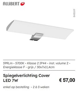 Spiegelverlichting cover led 7w