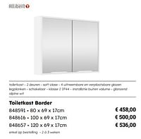 Toiletkast border-Allibert