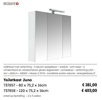 Toiletkast juno-Allibert