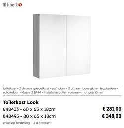 Toiletkast look