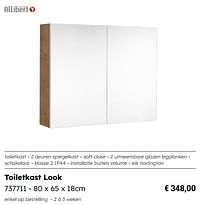 Toiletkast look-Allibert