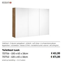 Toiletkast look-Allibert